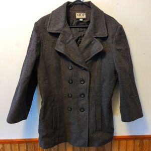 Women's Vintage MDP Mario De Pinto Wool Blend Double Breasted Peacoat